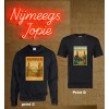 T-SHIRT zwart met Nijmegen print, diverse mogelijkheden