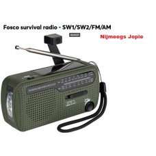 zaklamp, radio tool, Survival, oplaadbaar met ingebouwde accu, met veel opties, zie info