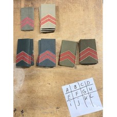 soldaat 1de klasse, dubbele rood, schouder rangonderscheiding