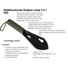 schepje metaal mini-tool 7 in 1 schepje metaal mini-tool 7 in 1