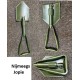 schep leger tri-fold , zware uitvoering, incl camouflage hoes