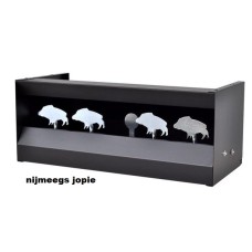 schietkast 5 target, varkens schietkast 5 target, varkens