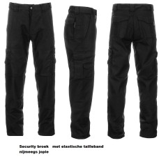 werkbroek security broek, tailleband elastisch