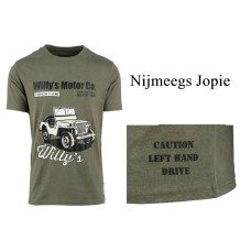 t-shirt Jeep, left hand drive