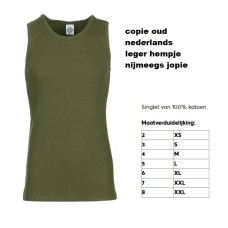 singlet nieuw, onderhempjes, groen, copie van legerversie