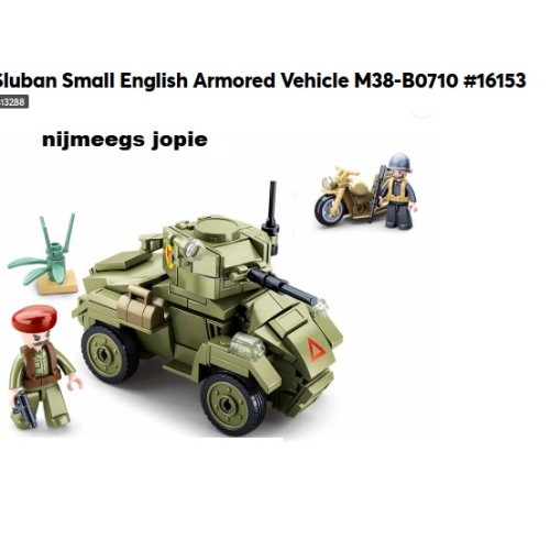 sluban 10710 english armoured vehicle