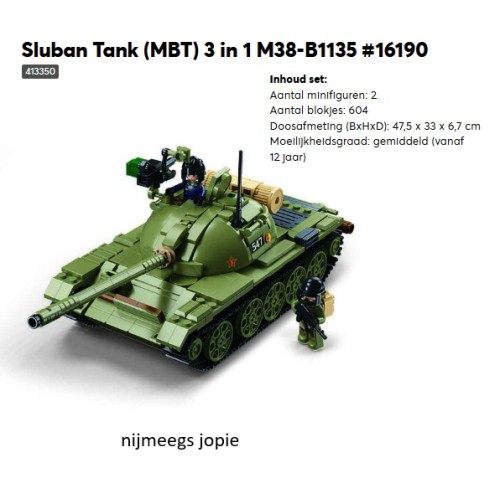 sluban 1135 Tank MBT