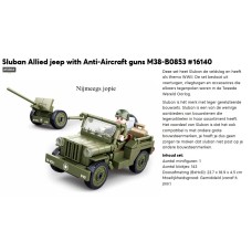 sluban 853 allied jeep with anti aircraft guns