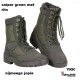 sniper schoen groen, met of zonder rits levertijd ca 1 week