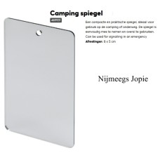 spiegel camping 8x5 cm, ideaal voor camping, schminken ed.