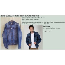 spijkerjas, basic model, Harvard, met beetje stretch