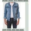 spijkerjas, basic model, Harvard, met klein beetje stretch