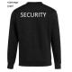 sweater katoen/polyester zwart, "Security" text, mooie zware kwaliteits trui