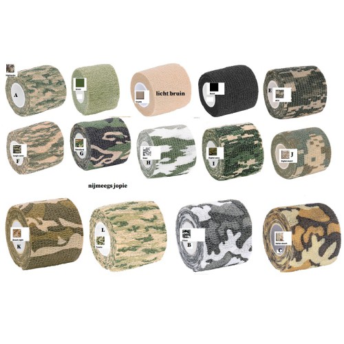 stretch bandage tape, camouflage