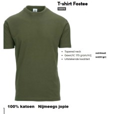 t-shirt wijd model, korte mouw  groen,, Fostex tot en met XXXL