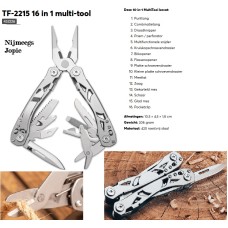 multi-tool FT2215 16 in 1, zilver