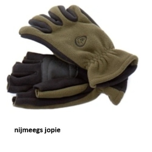 handschoen, topless fleece handschoen , ongevoerd, groen
