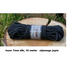 Touw 7 mm dik, 15 meter, nylon
