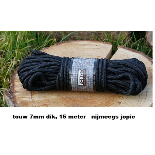 Touw 7 mm dik, 15 meter, nylon