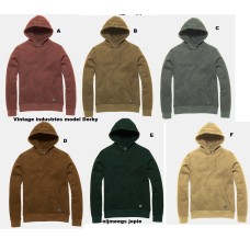 sweater hoodie met capuchon, vintage industries Derby, kleuren