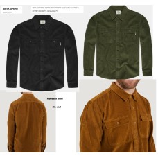 Rib stof Blouse, model Brixton, Vintage Industries
