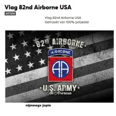 airborne AA vlag, grijs gekleurd