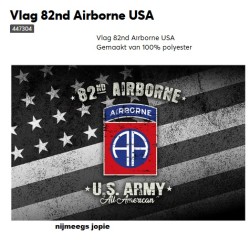 airborne AA vlag, grijs gekleurd