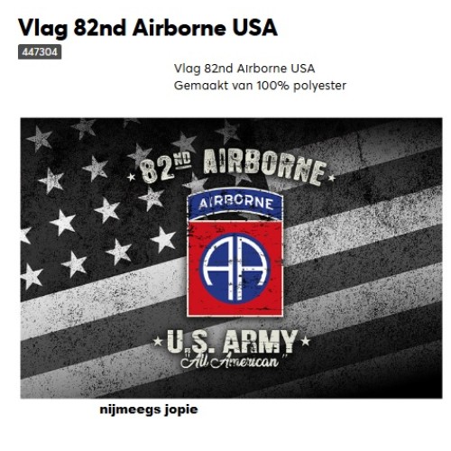 airborne AA vlag, grijs gekleurd