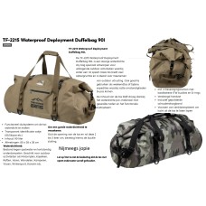 weekend-tas, 90 liter duffel-bag, groen, bruin of camo weekend-tas, 90 liter duffel-bag, groen, bruin of camo