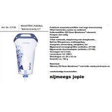 waterzuiverings waterzak, 3 liter, katadyn Be Free