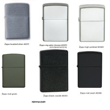 aanstekers zippo original diverrse kleuren, inclusief flesje zippo-fuel