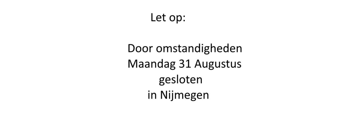 31aug gesloten